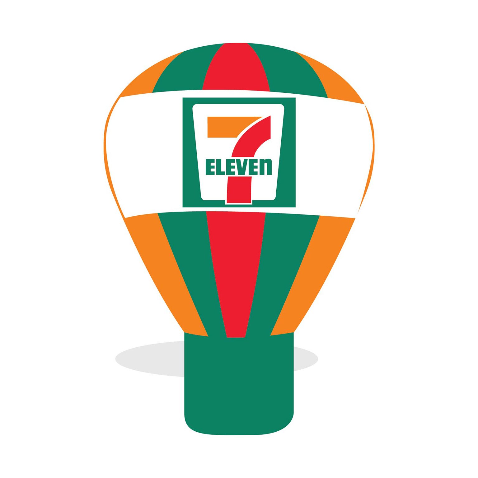 7-Eleven Giant Rooftop Advertising Balloon