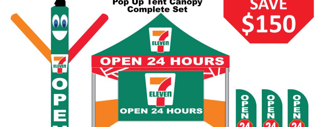7-Eleven Outdoor Marketing Premium Pack Deal with 10x10 Canopy Tent