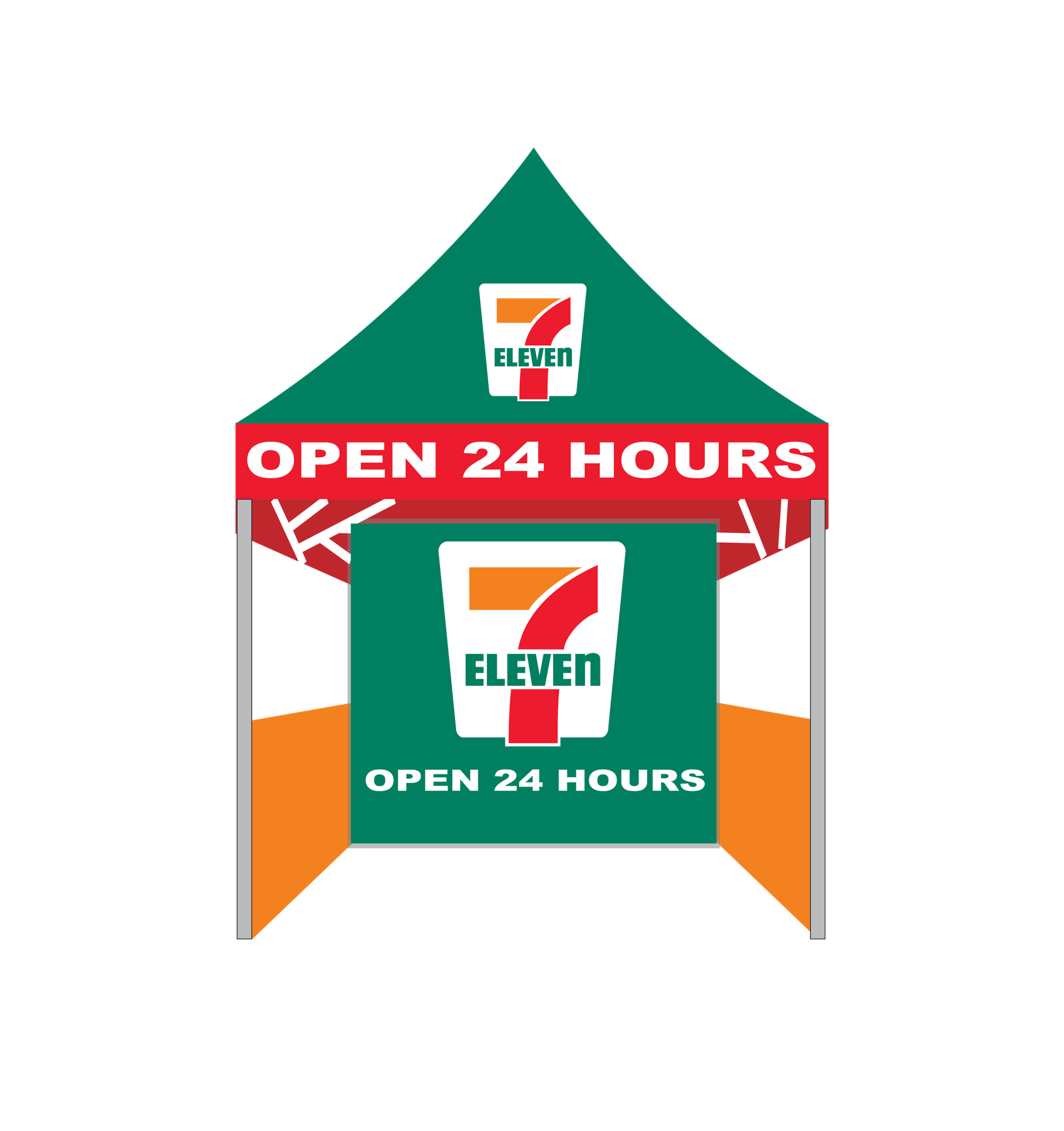 7-Eleven 5x5 Outdoor Advertising Canopy Tent