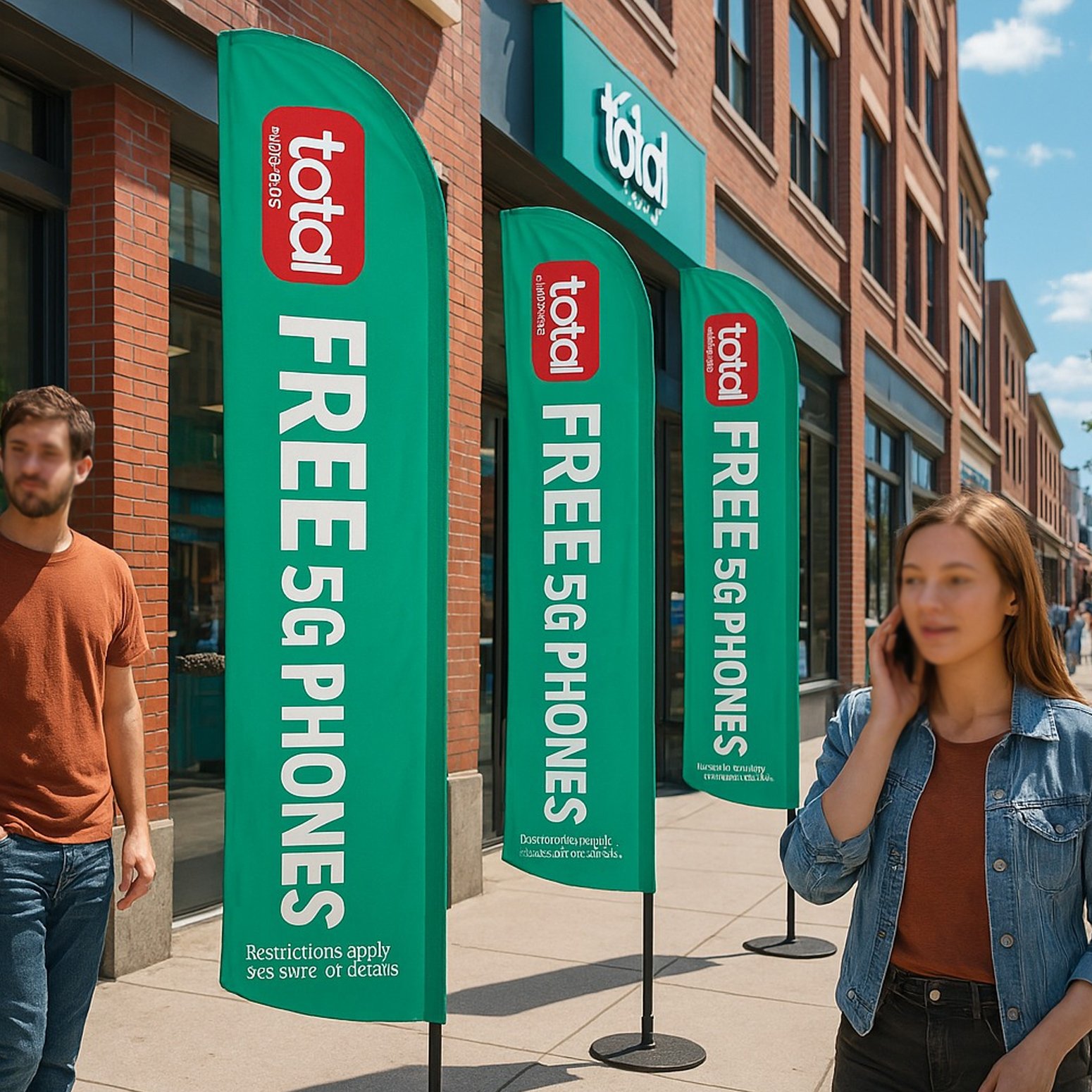 12ft Total Wireless Feather Flags