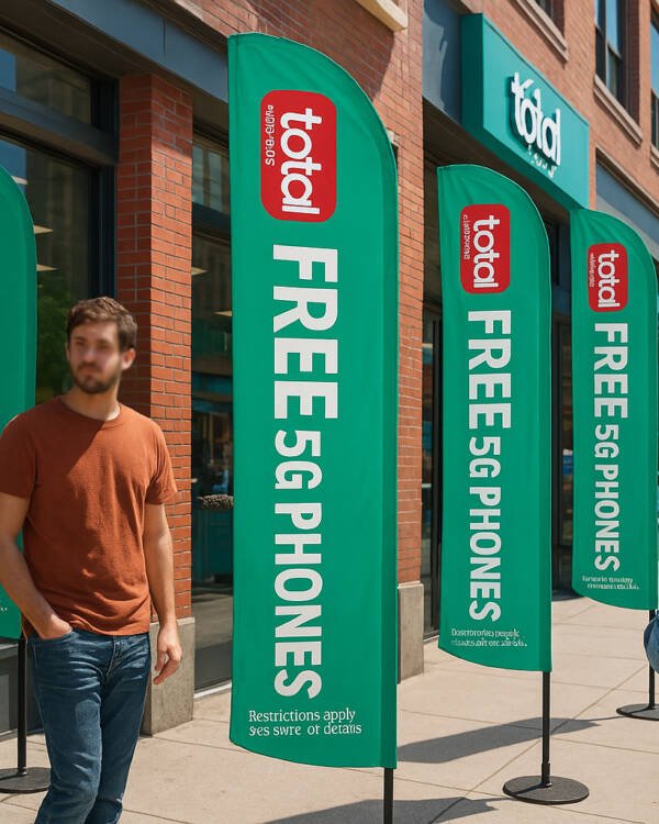 12ft Total Wireless Feather Flags
