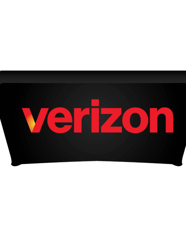 6ft Verizon Advertising Table Cover – Stretch-Fit & Bold Branding Display - Image 4