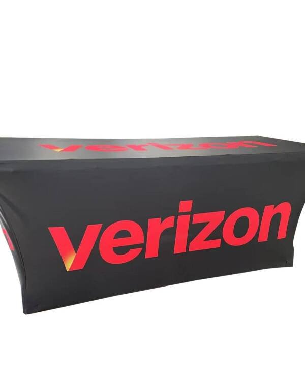 6ft Verizon Advertising Table Cover – Stretch-Fit & Bold Branding Display - Image 5