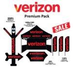 Verizon Black Color Premium Deal Pack – Complete Outdoor Advertising Setup (10×10 Tent)