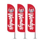 Wendy’s 12ft Outdoor Advertising Feather Flag