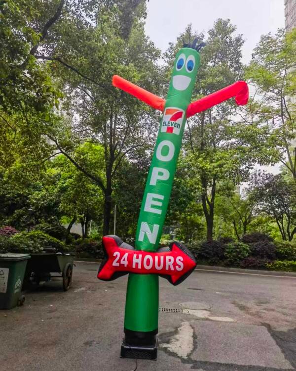 7-Eleven Inflatable Air Dancer with Arrow Sign