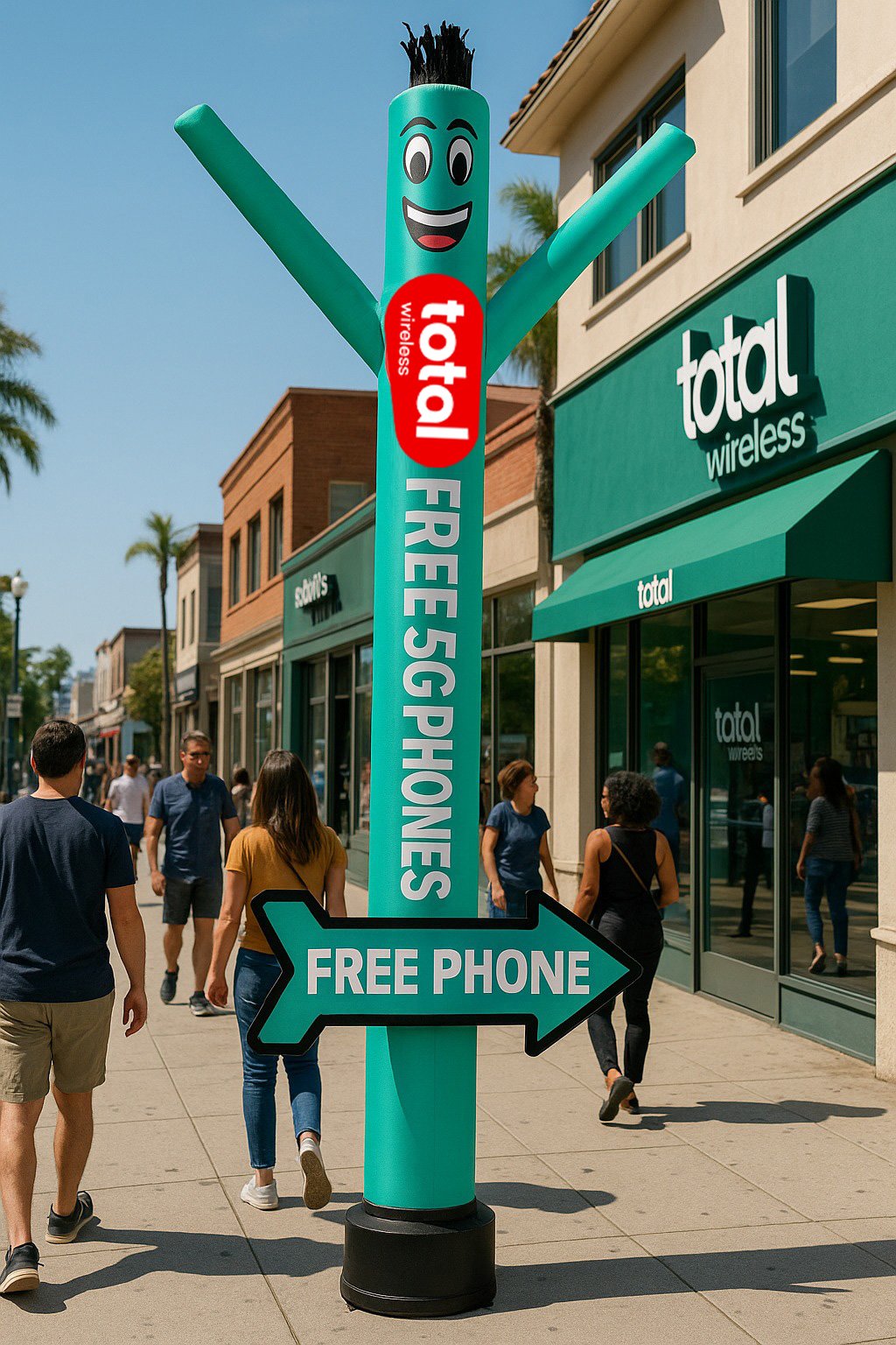 Total by Wireless – 20ft Air Dancer with Arrow