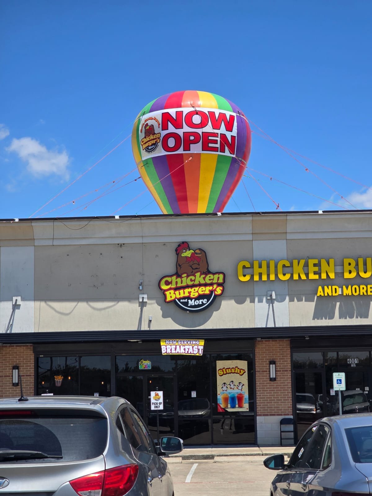 Chicken Burger Rooftop Inflatable Balloon