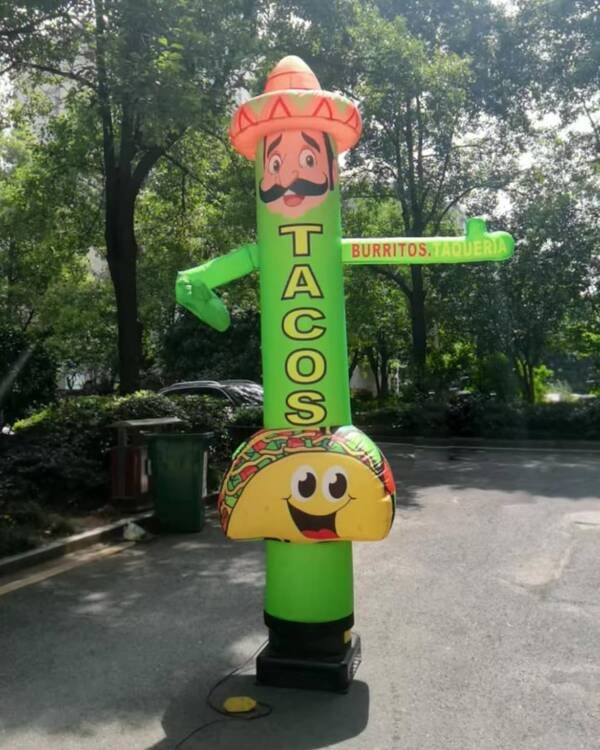 10ft Tacos Advertising Tube Man – Works with 18-inch Diameter Blowers - Image 12
