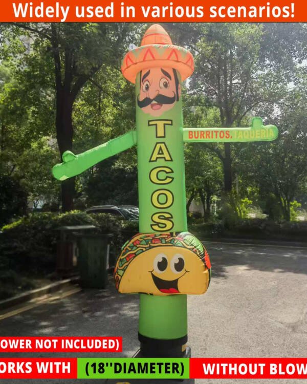 10ft Tacos Inflatable Tube Man
