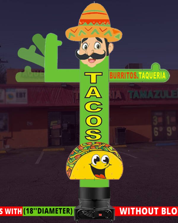 10ft Tacos Inflatable Tube Man