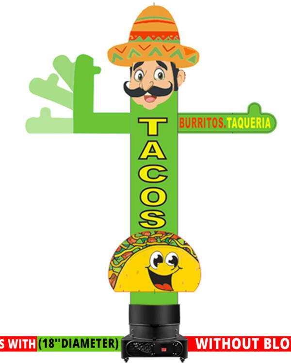 10ft Tacos Inflatable Tube Man