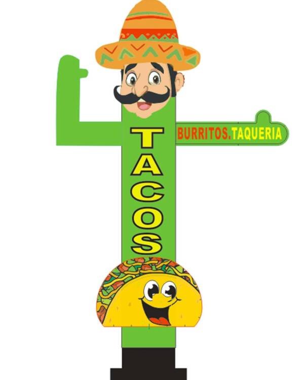 10ft Tacos Inflatable Tube Man