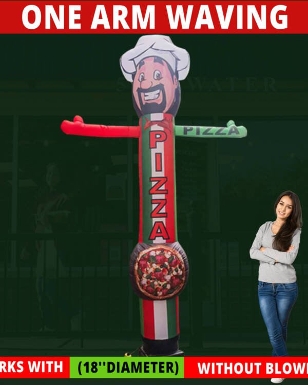 10ft Pizza Advertising Waving Sign – Compatible with 18-inch Diameter Blowers - Image 7