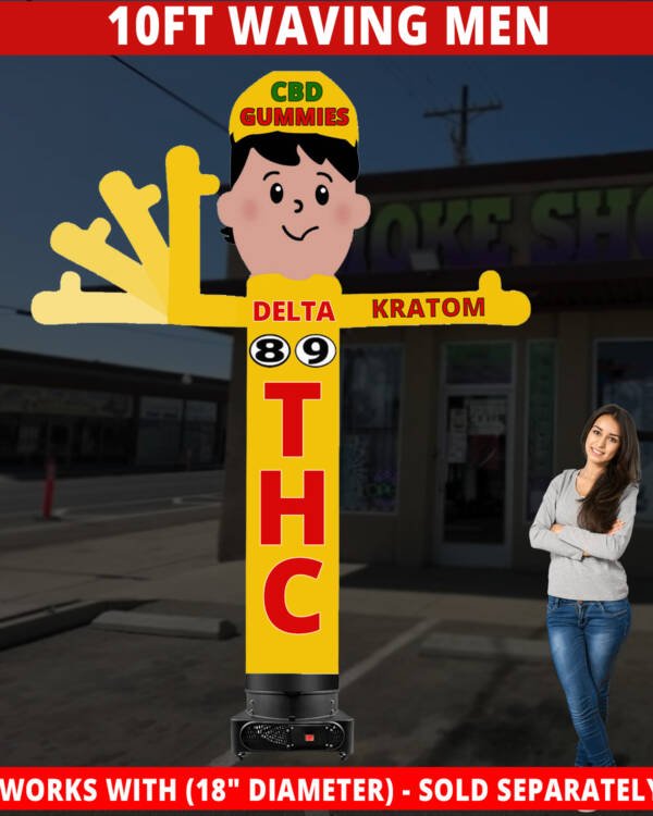 10ft Delta Waving Men Inflatable