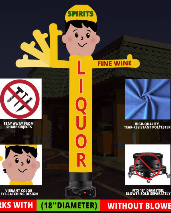 10ft Liquor Waving Men Inflatable
