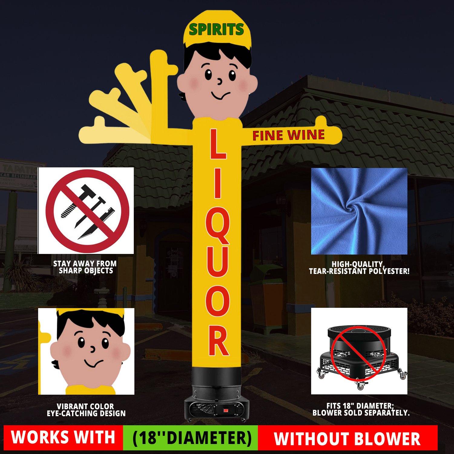 10ft Liquor Waving Men Inflatable