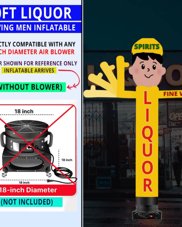 10ft Liquor Waving Men Inflatable