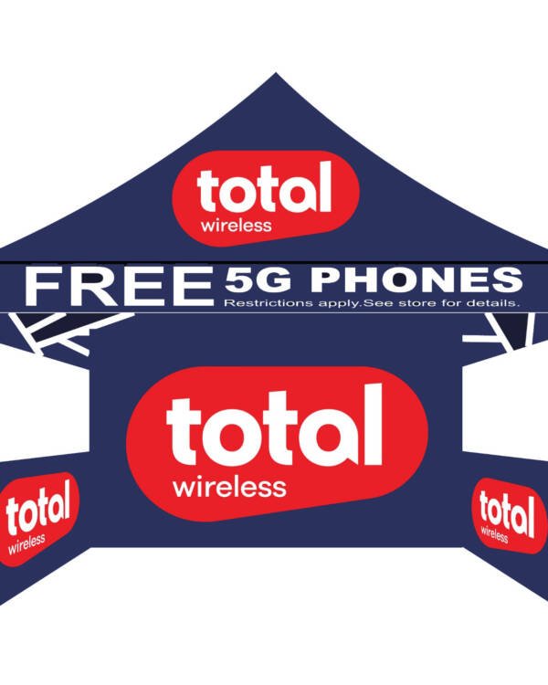10x10 Total Wireless Canopy Tent Navy Blue