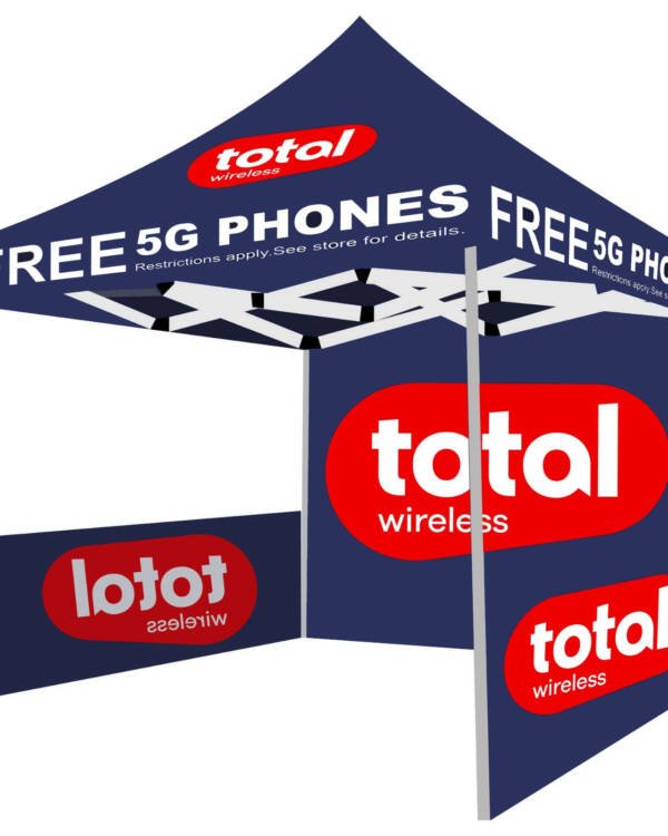 10x10 Total Wireless Canopy Tent Navy Blue