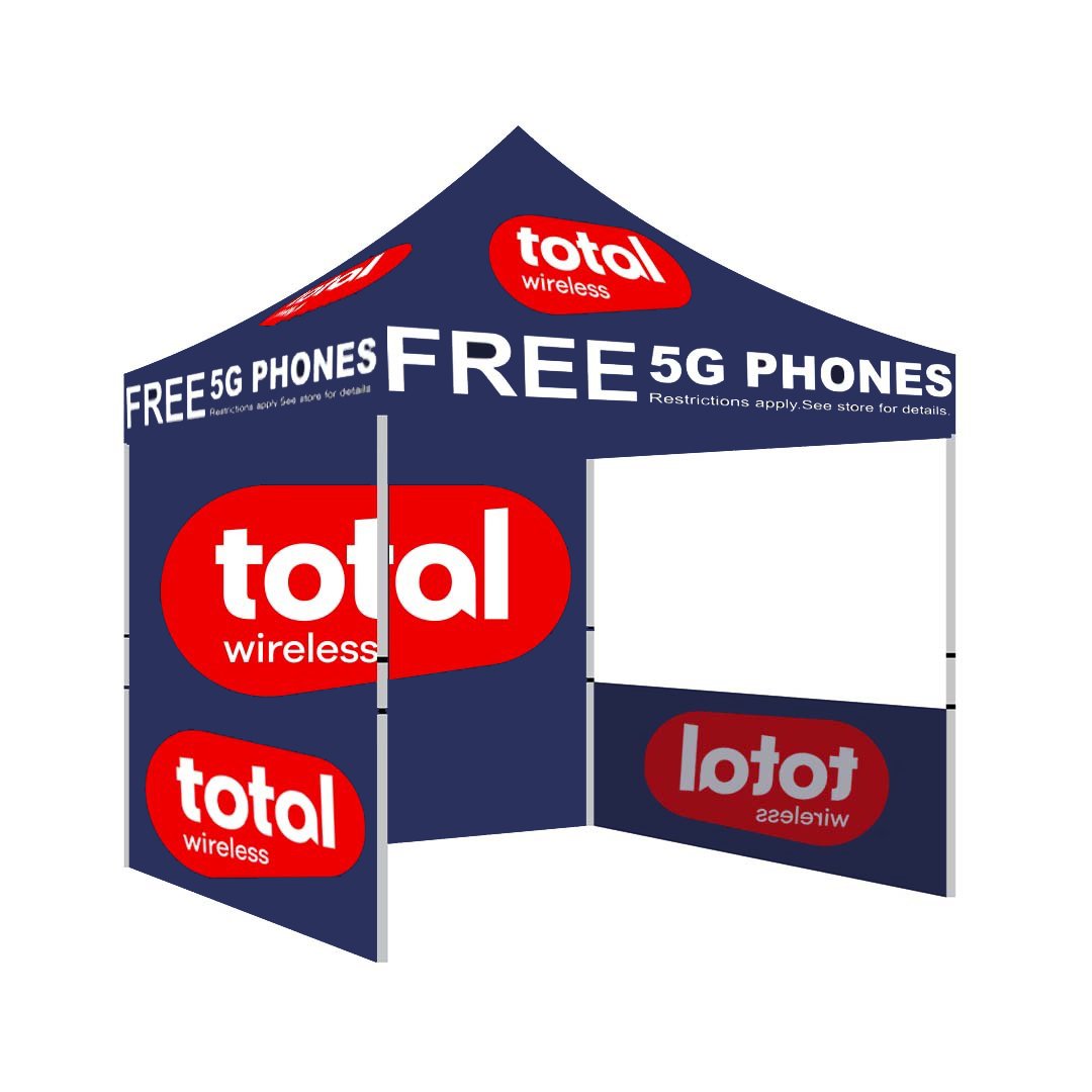 10×10 Total Wireless Canopy Tent Navy Blue