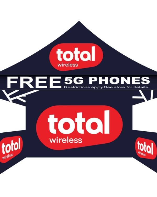 10x10 Total Wireless Canopy Tent Navy Blue