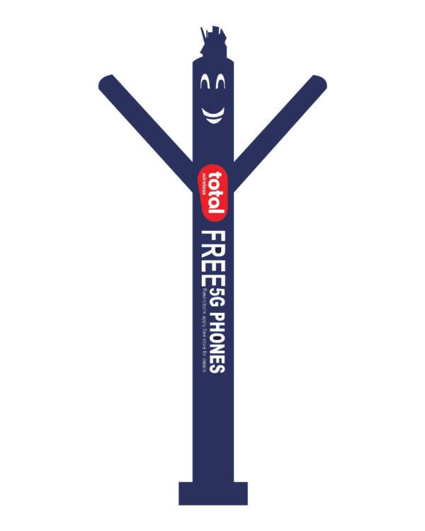 20ft Total Wireless Navy Blue Air Dancer Tube Men