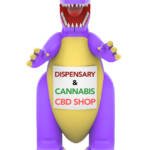 22ft Godzilla Dispensary Giant Outdoor Advertising Inflatable Balloon for Cannabis Stores, CBD Shops & Grand Openings