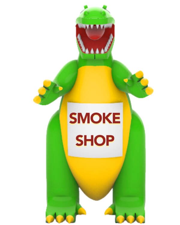 22ft Godzilla Smoke Shop Giant Outdoor Advertising Inflatable Balloon