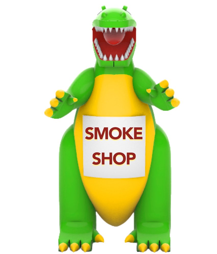 22ft Godzilla Smoke Shop Giant Outdoor Advertising Inflatable Balloon