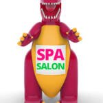 22ft Godzilla Spa Salon Advertising Inflatable