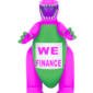 22ft Godzilla We Finance Giant Outdoor Advertising Inflatable Balloon 01