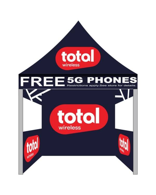 5x5 Total Wireless Canopy Tent Navy Blue