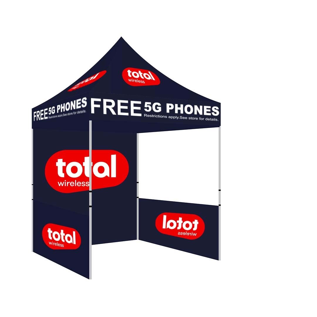 5×5 Total Wireless Canopy Tent Navy Blue