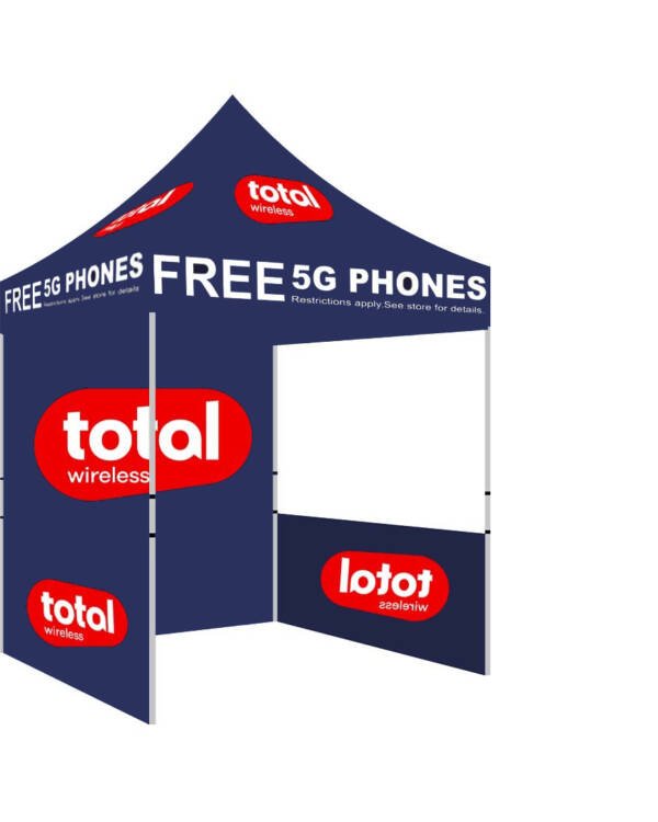 5x5 Total Wireless Canopy Tent Navy Blue