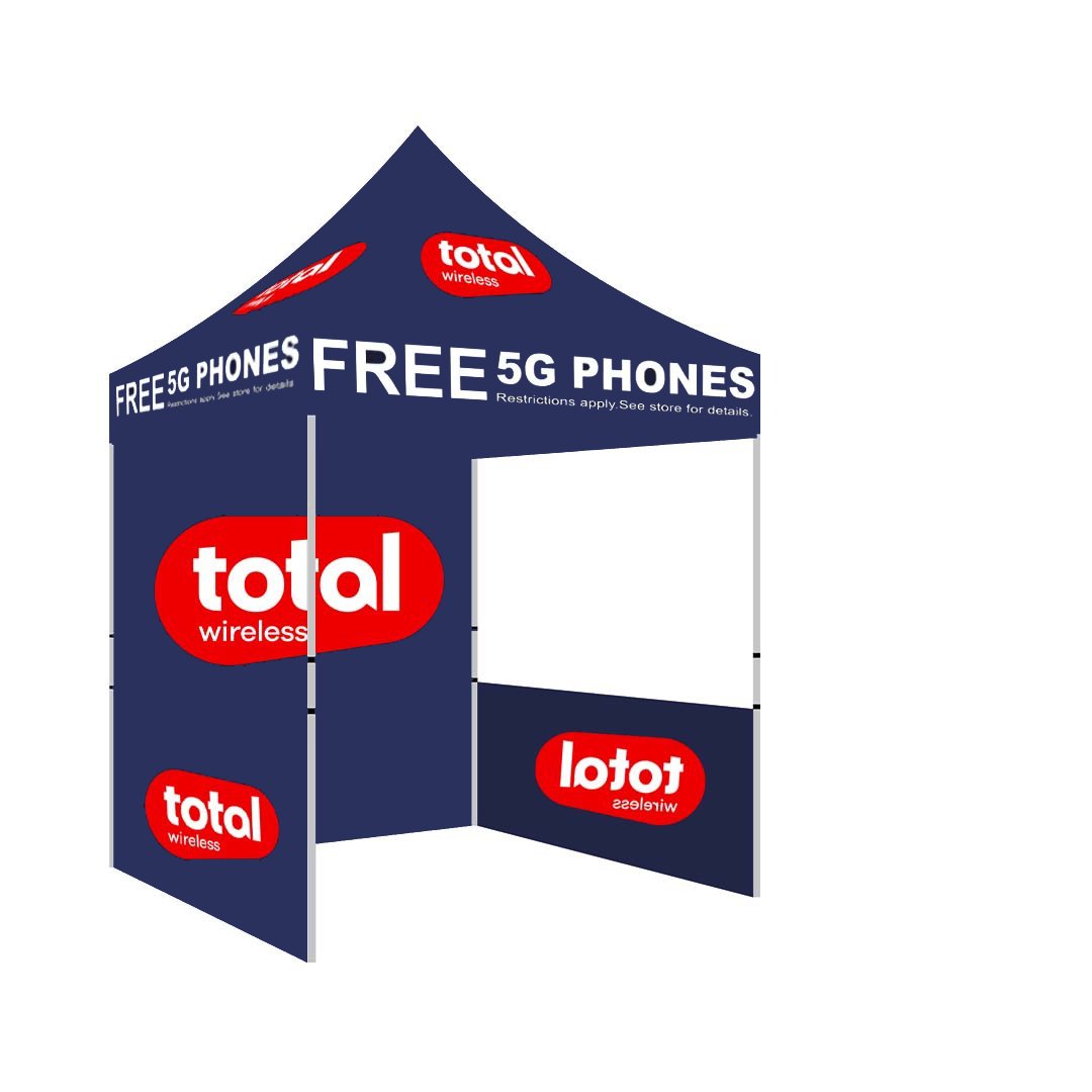5x5 Total Wireless Canopy Tent Navy Blue