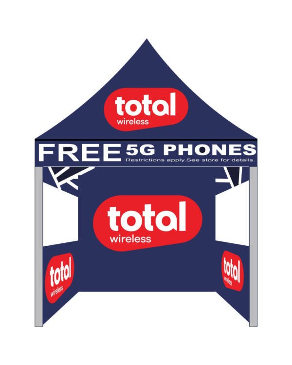 5x5 Total Wireless Canopy Tent Navy Blue