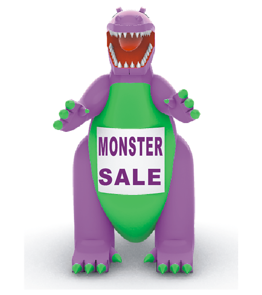 22ft Godzilla Monster Giant Advertising Inflatable Balloon
