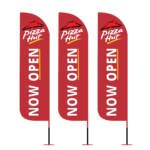 Pizza Hut 12ft Outdoor Advertising Flag