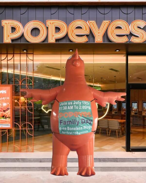 Bigger Chicken, Bigger Crowds — Blow Up Your Brand with a 22ft Balloon!