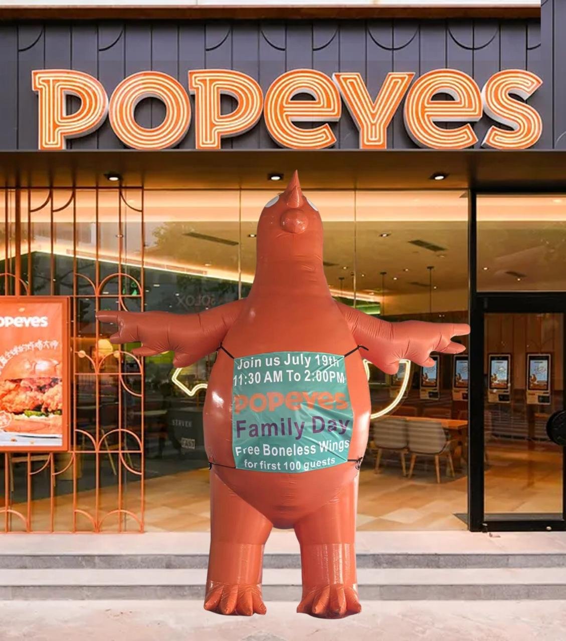 Bigger Chicken, Bigger Crowds — Blow Up Your Brand with a 22ft Balloon!