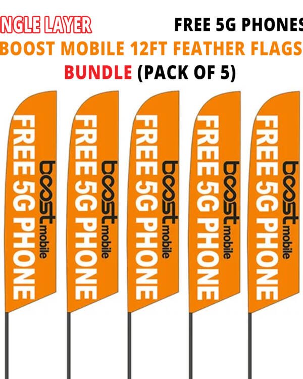Single-Layer-12ft-Boost-Mobile-Pack-of-5