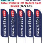 Single-Layer-12ft-Total-Wireless-Deep-Blue-Pack-of-5