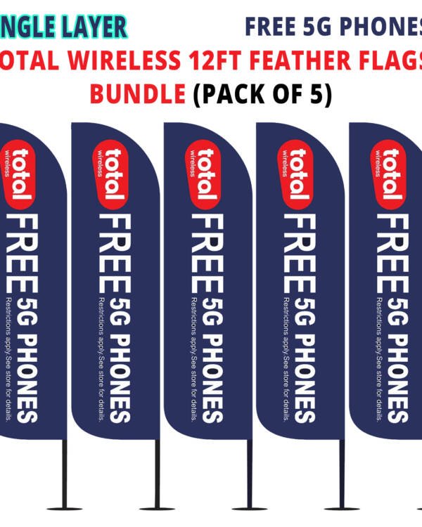 Single-Layer-12ft-Total-Wireless-Deep-Blue-Pack-of-5