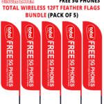 Single-Layer-12ft-Total-Wireless-Red-Pack-of-5