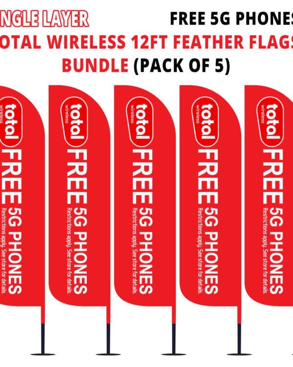 Single-Layer-12ft-Total-Wireless-Red-Pack-of-5