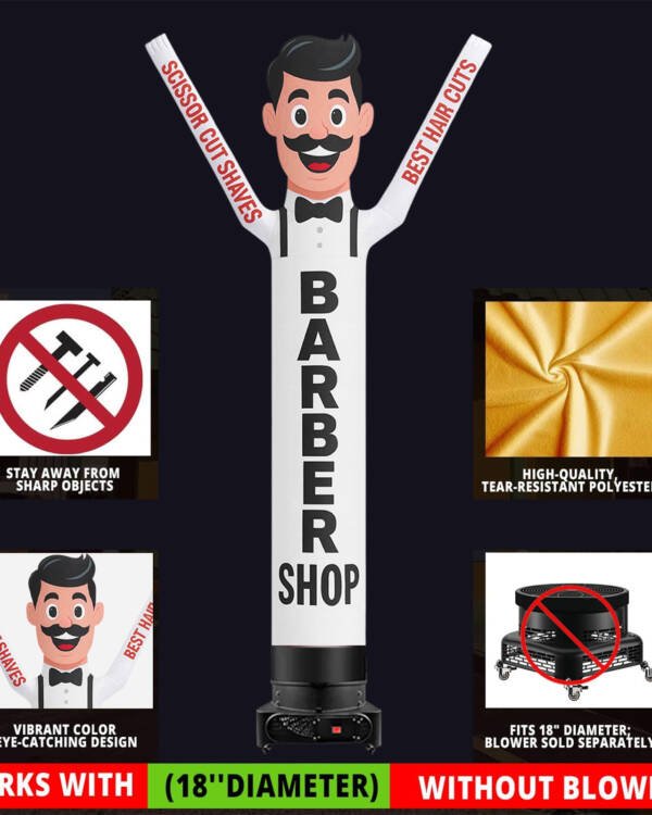 10ft Barber Shop Waving Man Inflatable