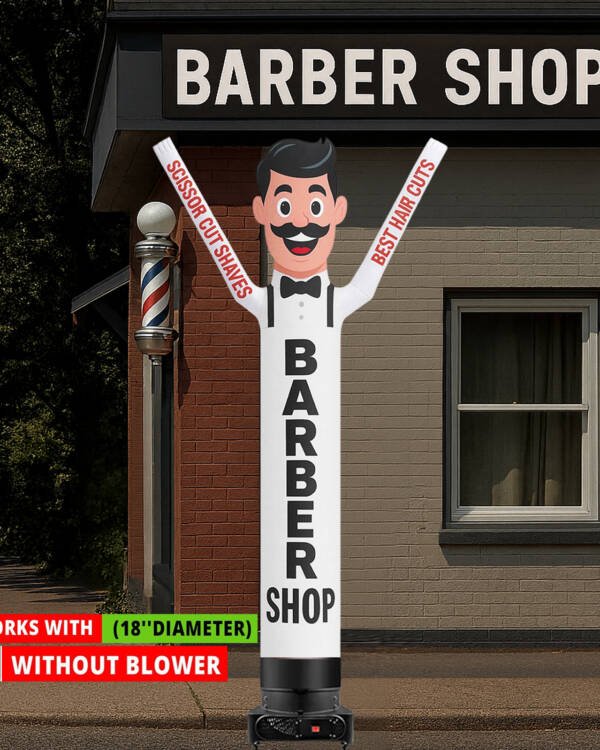 10ft Barber Shop Waving Man Inflatable