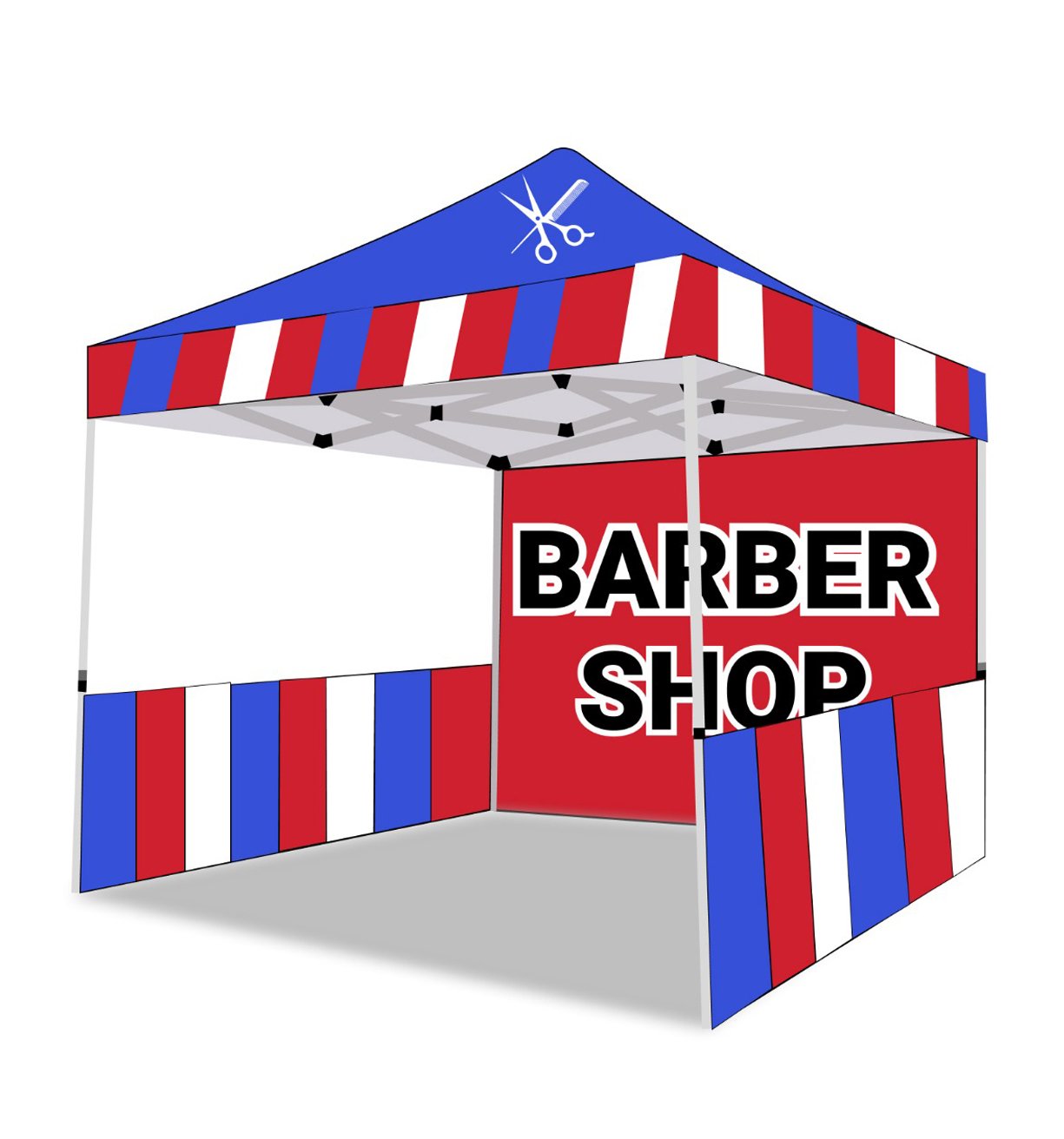 10x10-Barber-Shop-Tent-Red,-White-and-Blue-03
