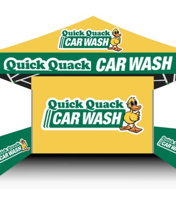 10x10 Quick Quack Car Wash Canopy Tent